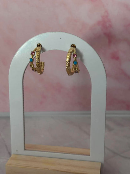Boucle d'oreille Saphir